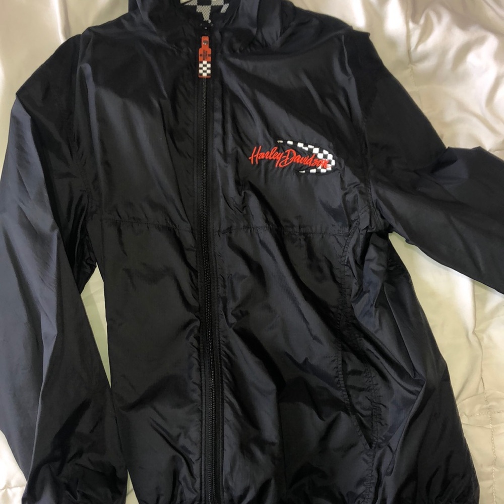 Harley Davidson checkered windbreaker